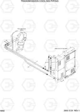 6050 TRANSMISSION COOLING PIPING HL730-7, Hyundai