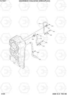 6100 GEARBOX HOUSING GROUP(2/2) HL730-7, Hyundai