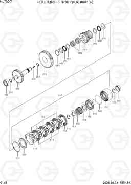 6145 COUPLING GROUP(K4, #0413-) HL730-7, Hyundai