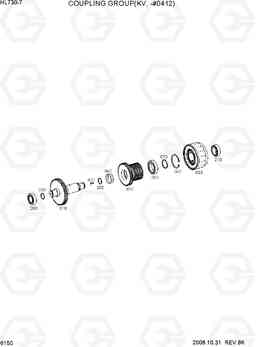 6150 COUPLING GROUP(KV, -#0412) HL730-7, Hyundai