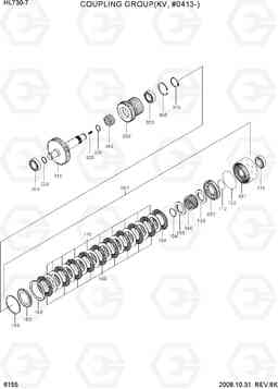 6155 COUPLING GROUP(KV, #0413-) HL730-7, Hyundai