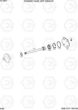 6180 POWER TAKE OFF GROUP HL730-7, Hyundai