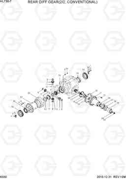 6330 REAR DIFF GEAR(2/2,CONVENTIONAL) HL730-7, Hyundai