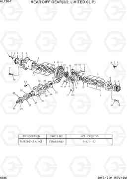 6335 REAR DIFF GEAR(2/2, LIMITED SLIP) HL730-7, Hyundai
