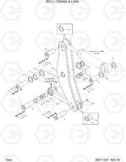 7010 BELL CRANK & LINK HL730-7, Hyundai