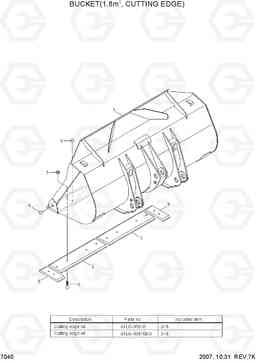 7040 BUCKET(1.8M3, CUTTING EDGE) HL730-7, Hyundai