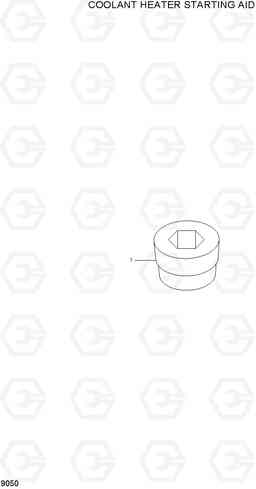 9050 COOLANT HEATER STARTING AID HL730-7, Hyundai