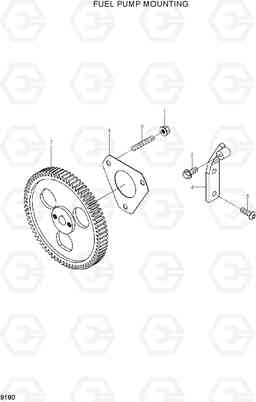 9180 FUEL PUMP MOUNTING HL730-7, Hyundai