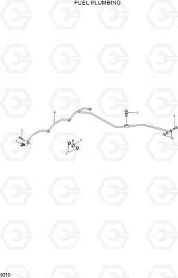 9210 FUEL PLUMBING HL730-7, Hyundai