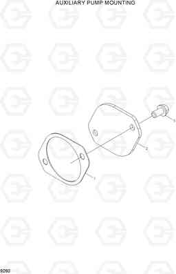 9260 AUXILIARY PUMP MOUNTING HL730-7, Hyundai