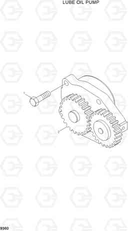 9360 LUBE OIL PUMP HL730-7, Hyundai