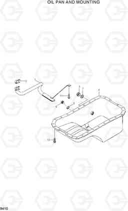 9410 OIL PAN AND MOUNTING HL730-7, Hyundai