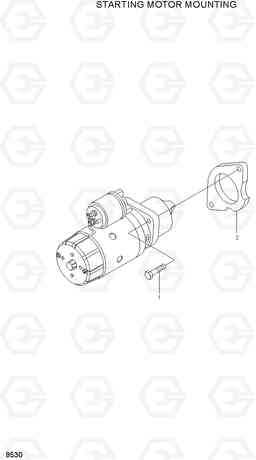 9530 STARTING MOTOR MOUNTING HL730-7, Hyundai