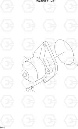 9640 WATER PUMP HL730-7, Hyundai