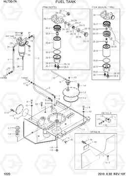 1020 FUEL TANK HL730-7A, Hyundai