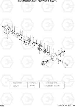 1032 FAN MOTOR(FAN, FORWARD ONLY) HL730-7A, Hyundai