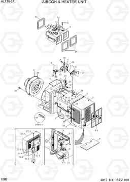 1080 AIRCON & HEATER UNIT HL730-7A, Hyundai