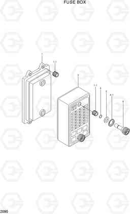 2090 FUSE BOX HL730-7A, Hyundai