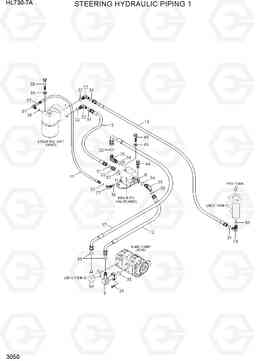 3050 STEERING HYDRAULIC PIPING 1 HL730-7A, Hyundai