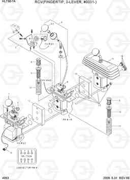 4053 RCV(FINGERTIP, 3-LEVER, #0031-) HL730-7A, Hyundai