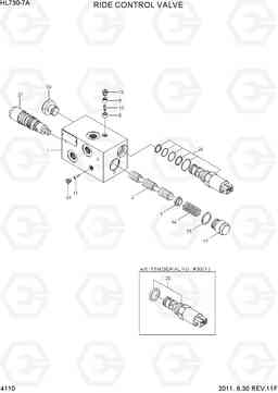4110 RIDE CONTROL VALVE HL730-7A, Hyundai