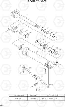 4130 BOOM CYLINDER HL730-7A, Hyundai