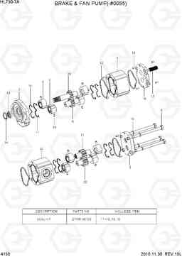 4150 BRAKE & FAN PUMP(-#0095) HL730-7A, Hyundai