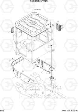 5070 CAB MOUNTING HL730-7A, Hyundai