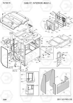 5081 CAB(1/7, INTERIOR, #0031-) HL730-7A, Hyundai