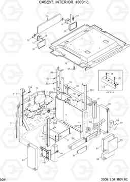 5091 CAB(2/7, INTERIOR, #0031-) HL730-7A, Hyundai