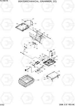 5152 SEAT(MECHANICAL, GRAMMER, 2/2) HL730-7A, Hyundai