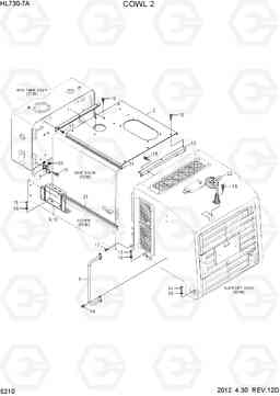 5210 COWL 2 HL730-7A, Hyundai