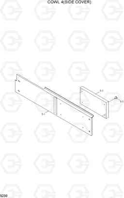 5230 COWL 4(SIDE COVER) HL730-7A, Hyundai