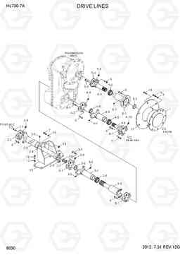 6030 DRIVE LINES HL730-7A, Hyundai