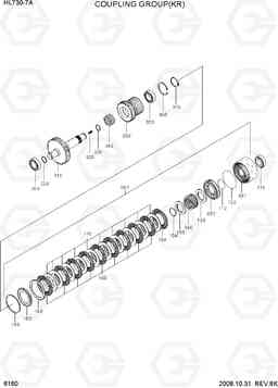 6160 COUPLING GROUP(KR) HL730-7A, Hyundai