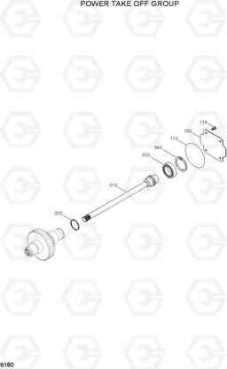 6180 POWER TAKE OFF GROUP HL730-7A, Hyundai