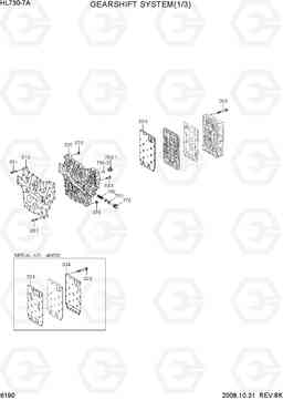 6190 GEARSHIFT SYSTEM(1/3) HL730-7A, Hyundai