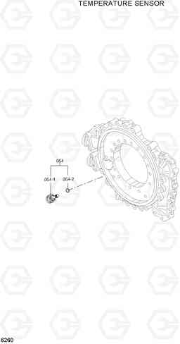 6260 TEMPERATURE SENSOR HL730-7A, Hyundai