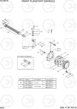 6310 FRONT PLANETARY GEAR(2/2) HL730-7A, Hyundai