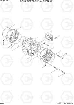 6320 REAR DIFFERENTIAL GEAR(1/2) HL730-7A, Hyundai