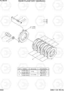 6350 REAR PLANETARY GEAR(2/2) HL730-7A, Hyundai