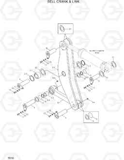 7010 BELL CRANK & LINK HL730-7A, Hyundai