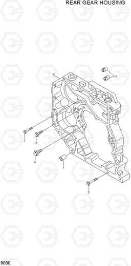 9030 REAR GEAR HOUSING HL730-7A, Hyundai