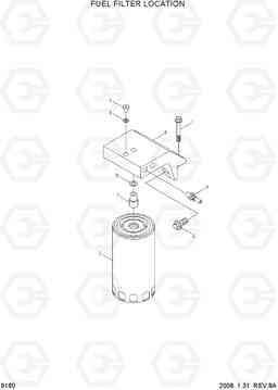 9160 FUEL FILTER LOCATION HL730-7A, Hyundai