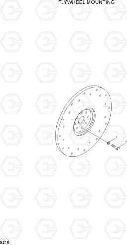 9210 FLYWHEEL MOUNTING HL730-7A, Hyundai