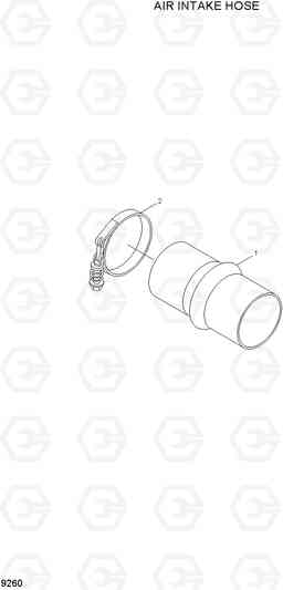 9260 AIR INTAKE HOSE HL730-7A, Hyundai