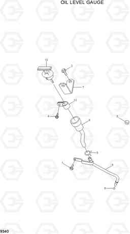 9340 OIL LEVEL GAUGE HL730-7A, Hyundai