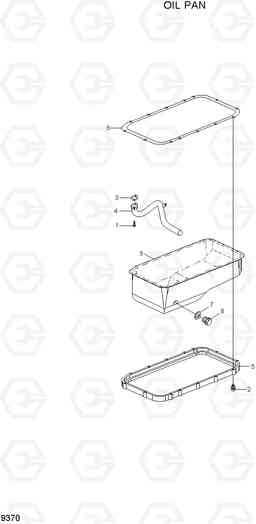 9370 OIL PAN HL730-7A, Hyundai