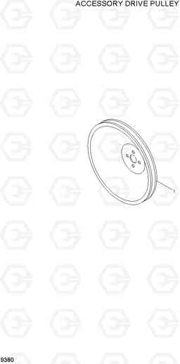 9380 ACCESSORY DRIVE PULLEY HL730-7A, Hyundai