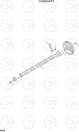 9400 CAMSHAFT HL730-7A, Hyundai